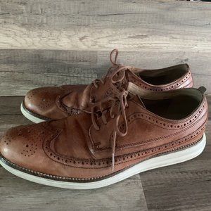 Cole Haan Original Grand C21133 Men's Woodbury Long Wingtip Oxford Shoes Sz 10 M